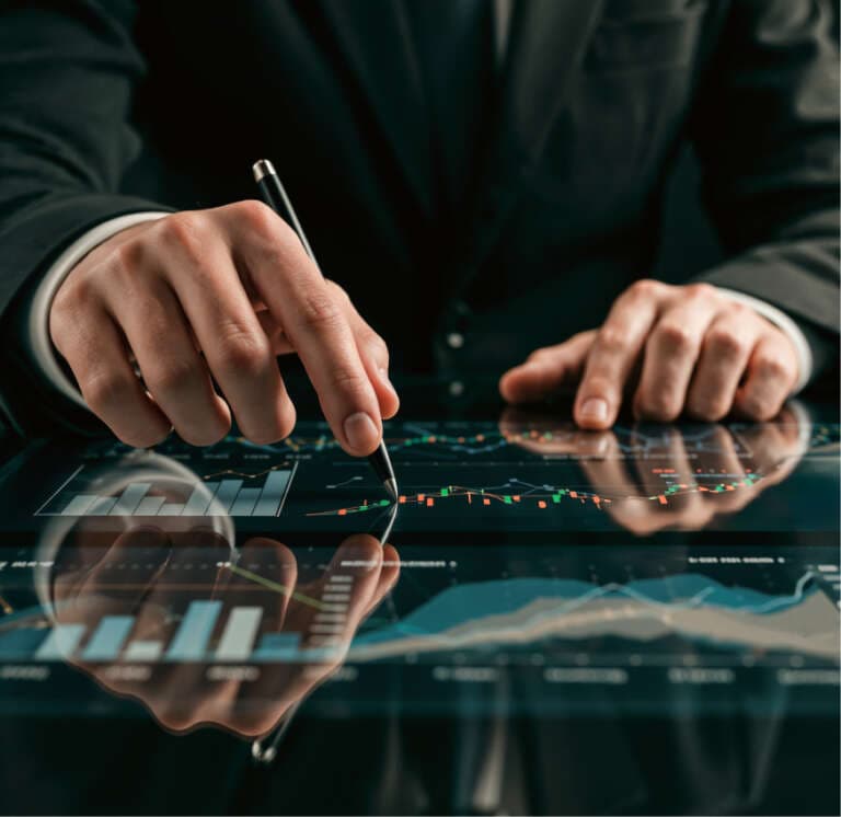 Financial Analyst Working with Data